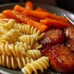 honey garlic sausage dinner