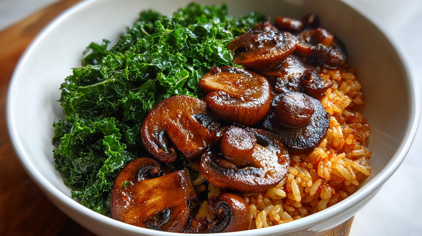 mushroom rice bowl