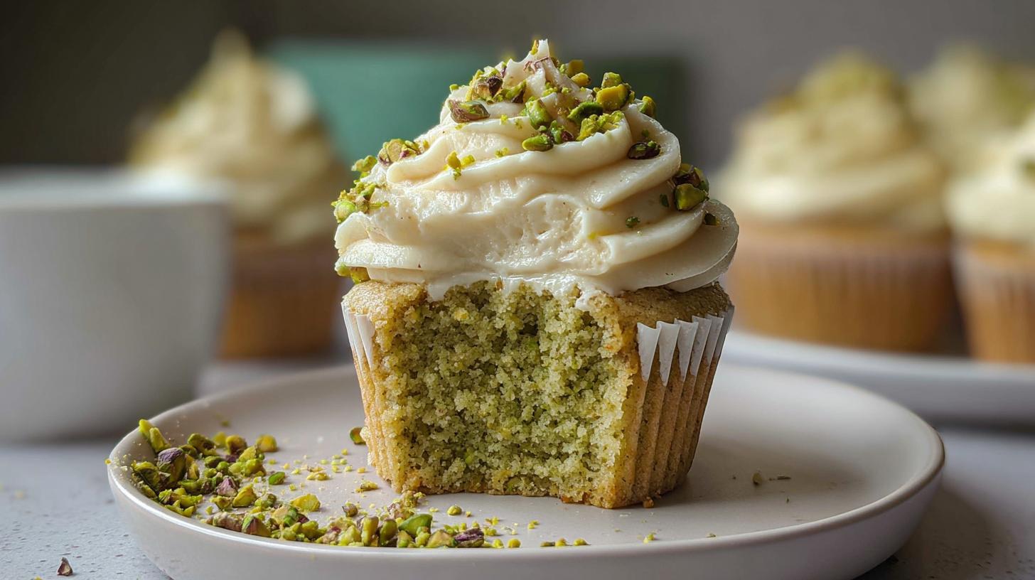 pistachio cupcakes