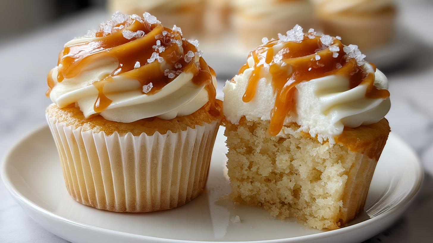 salted caramel cupcakes