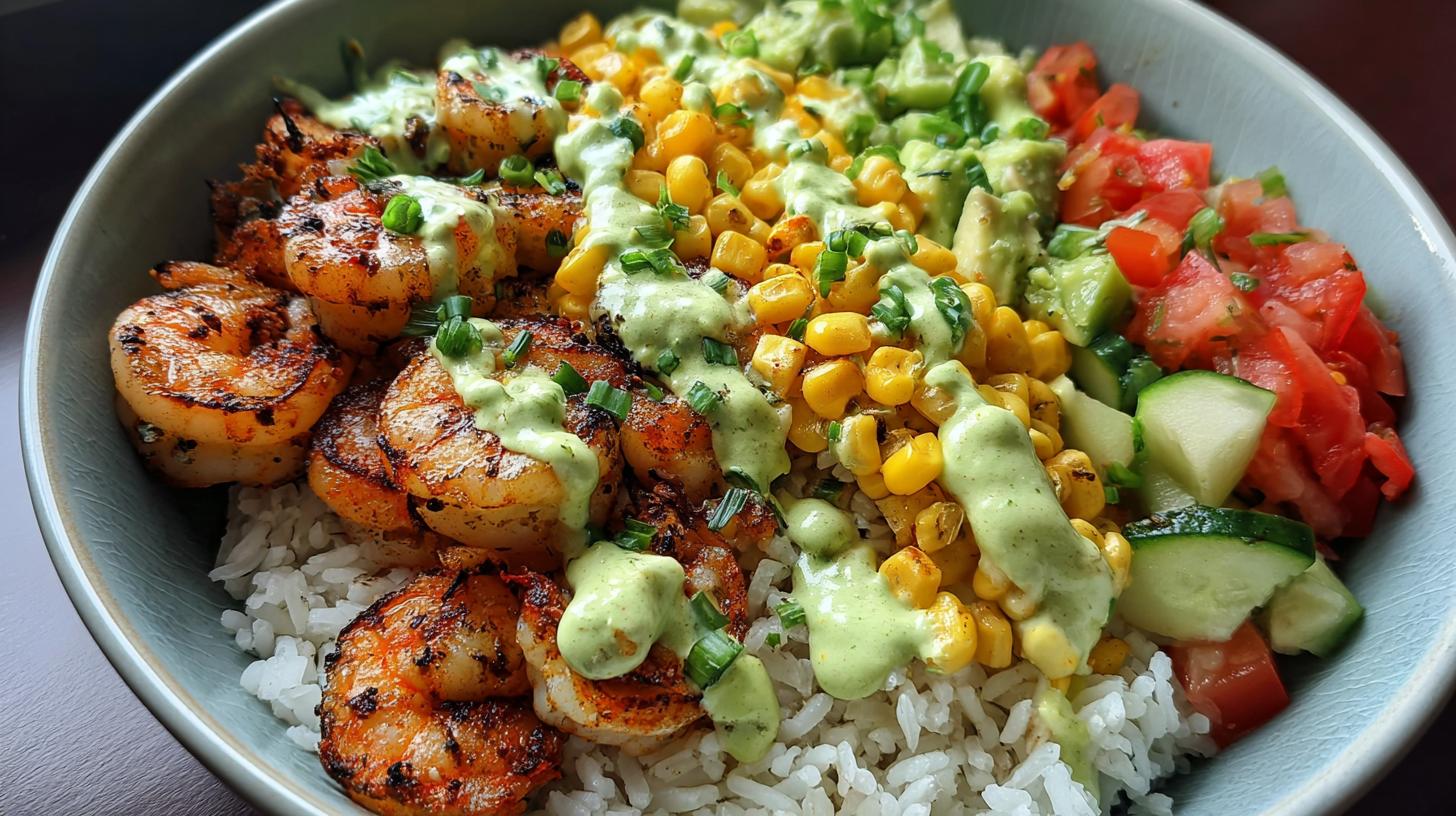 shrimp rice bowl