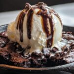 skillet brownie sundae