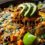 southwest sweet potato black bean and rice skillet