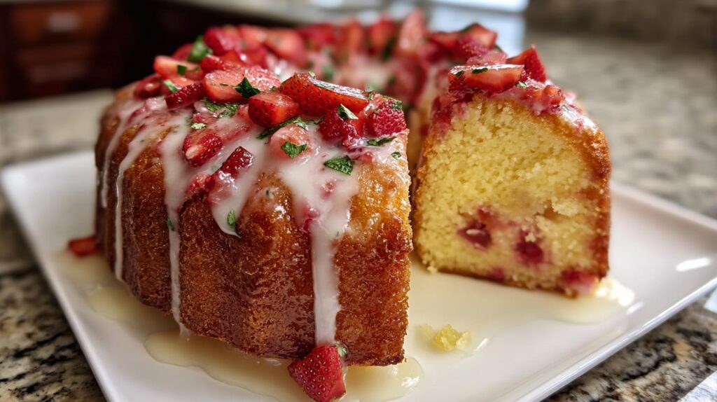strawberry pineapple pound cake