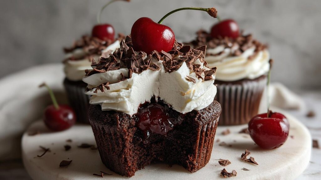 Black Forest cupcakes