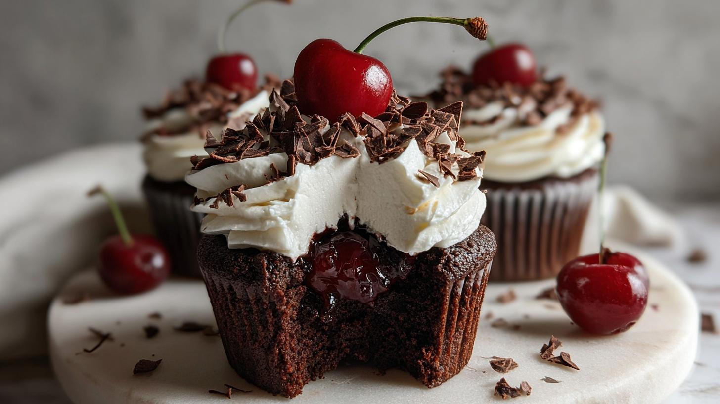 Black Forest cupcakes