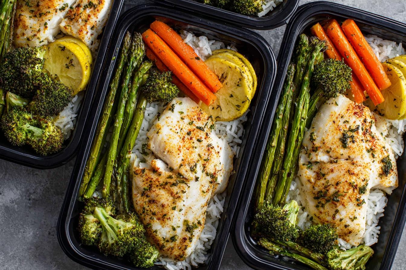 Salmon Rice Meal Prep