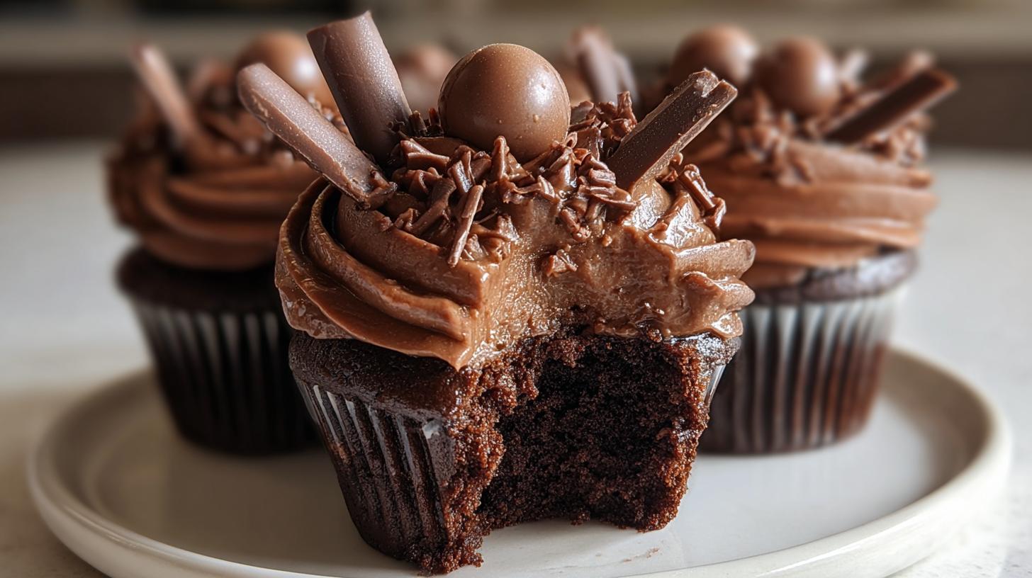 Triple chocolate cupcakes