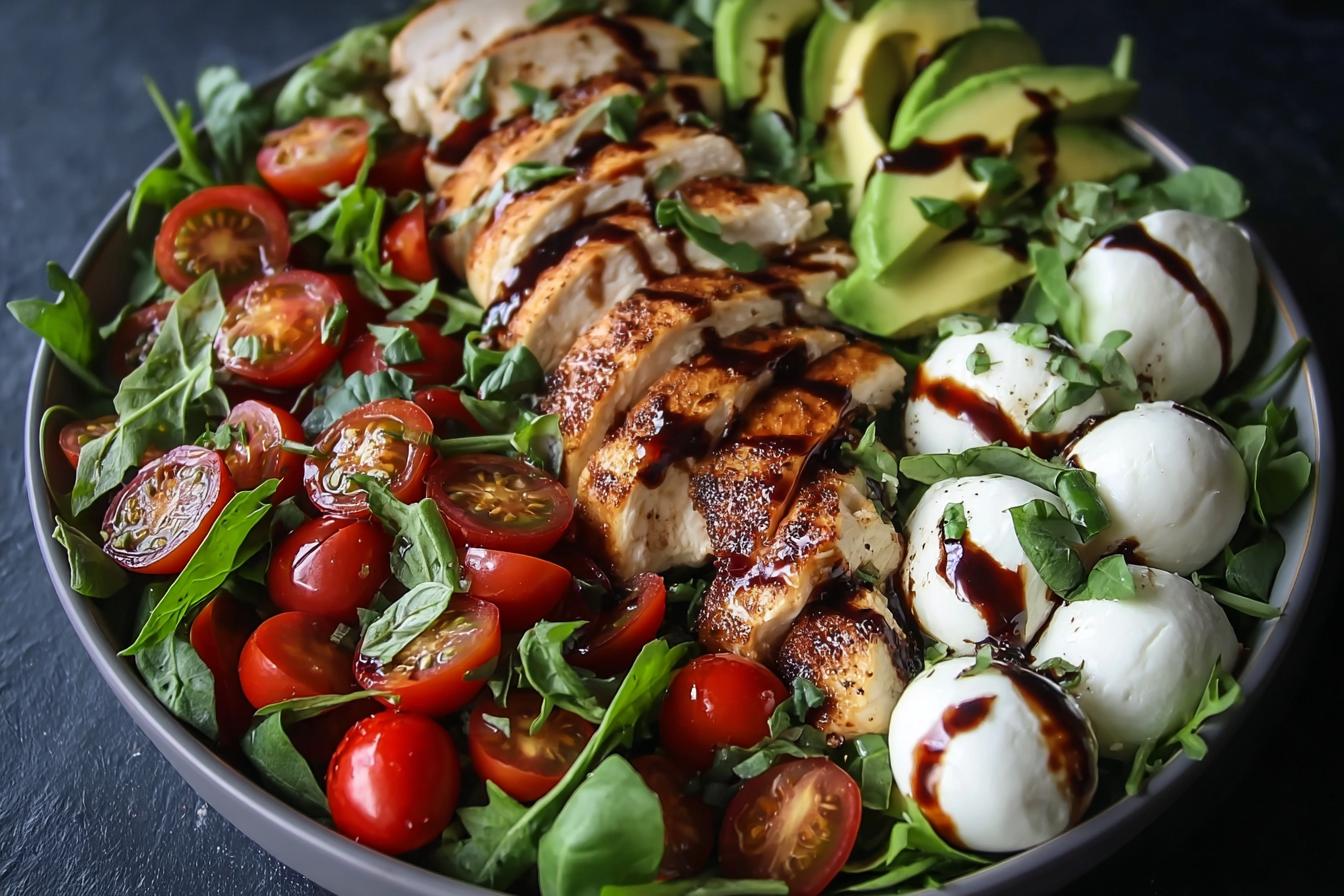 balsamic chicken Caprese salad