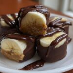 chocolate dipped banana bites