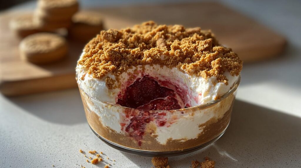 no-bake Biscoff cheesecake