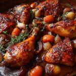 red wine braised chicken legs