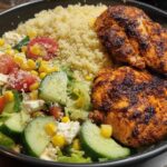 Grilled chicken couscous bowl