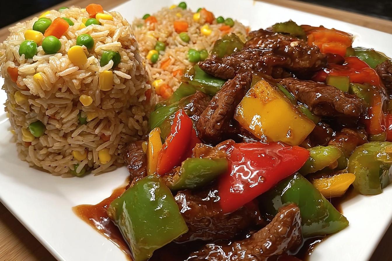 Pepper steak stir fry