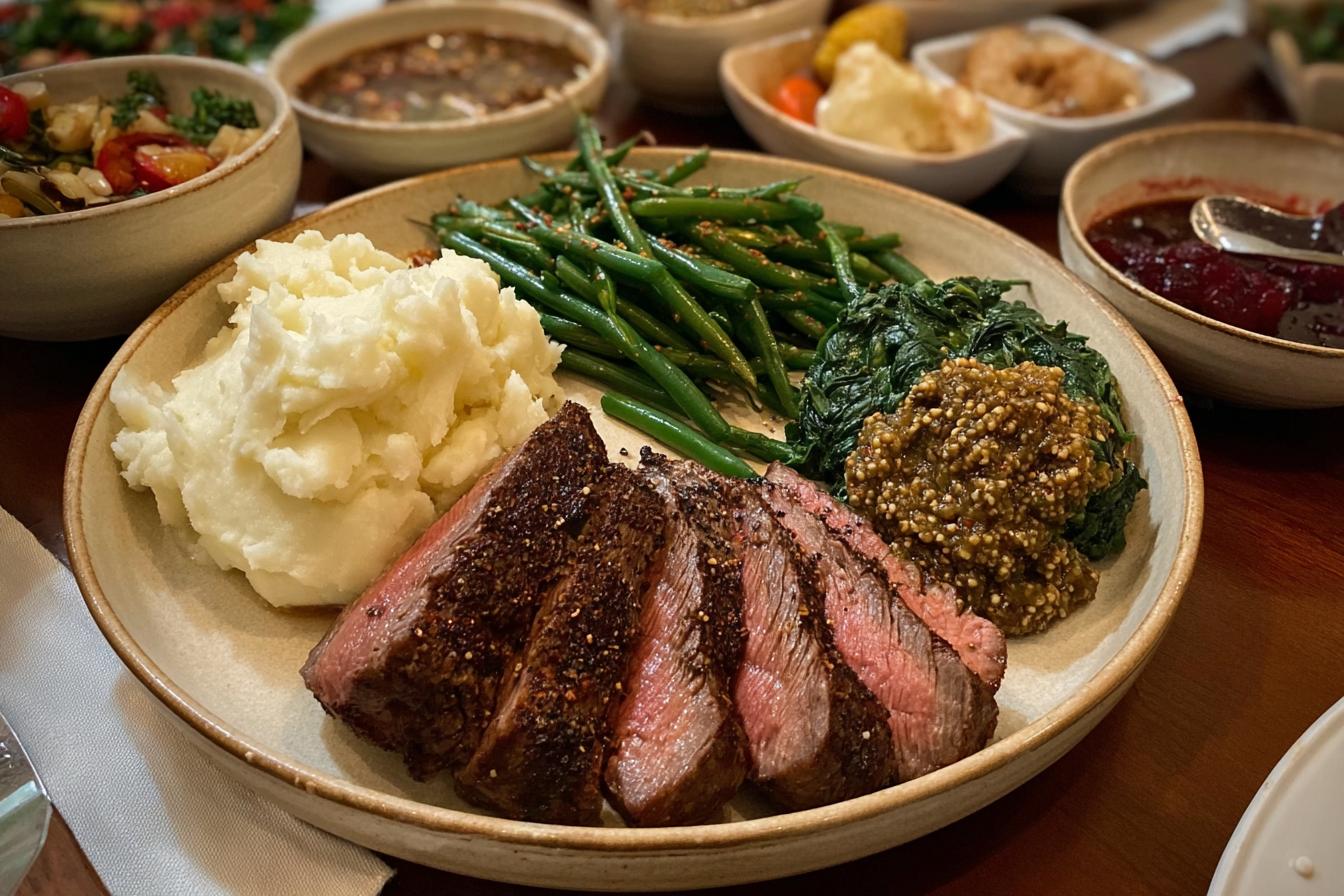 Sliced Steak Dinner
