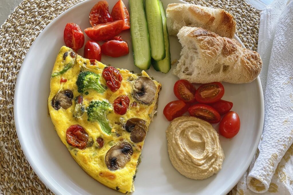 Veggie Frittata Breakfast Plate