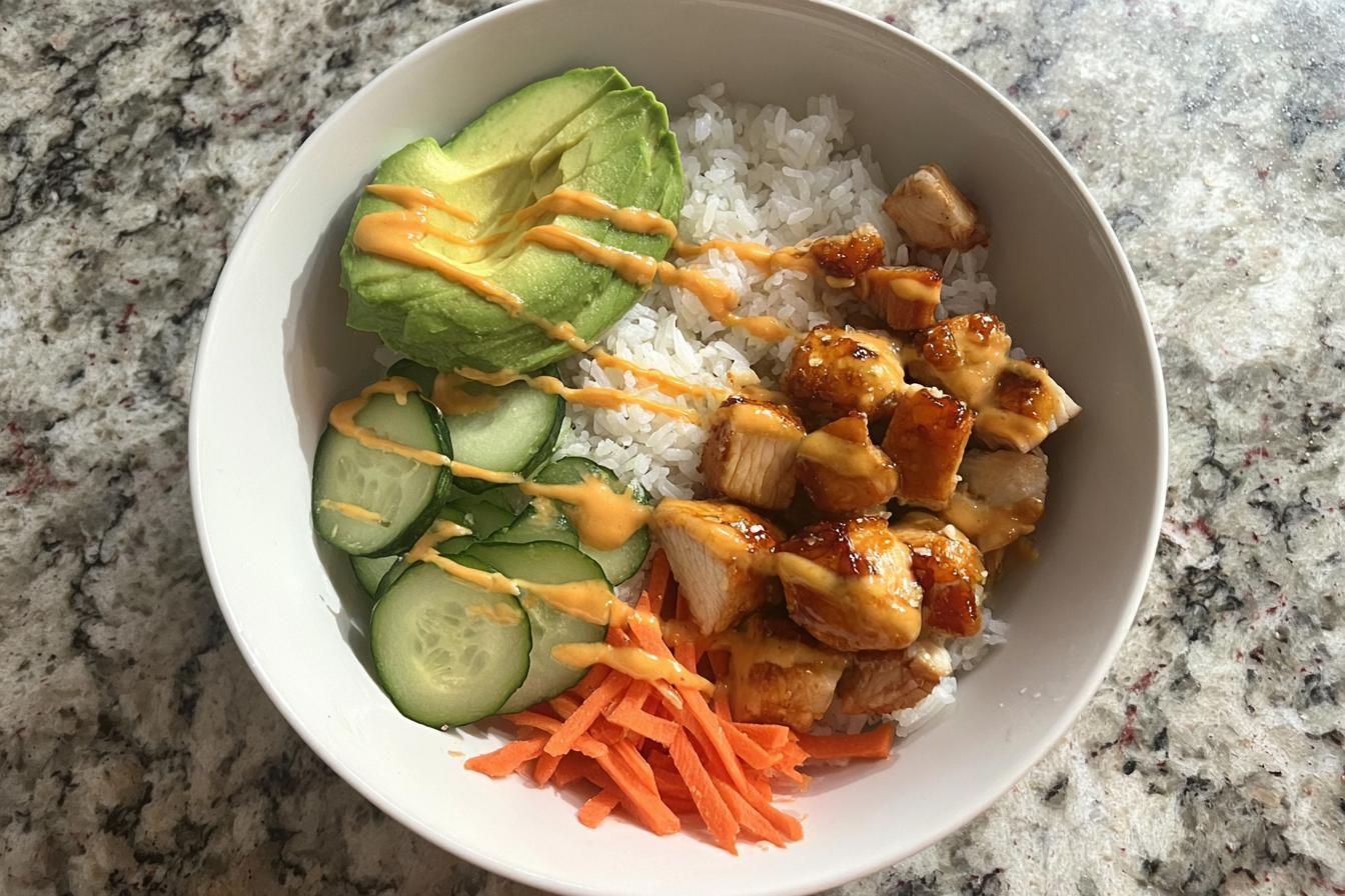 teriyaki chicken rice bowl